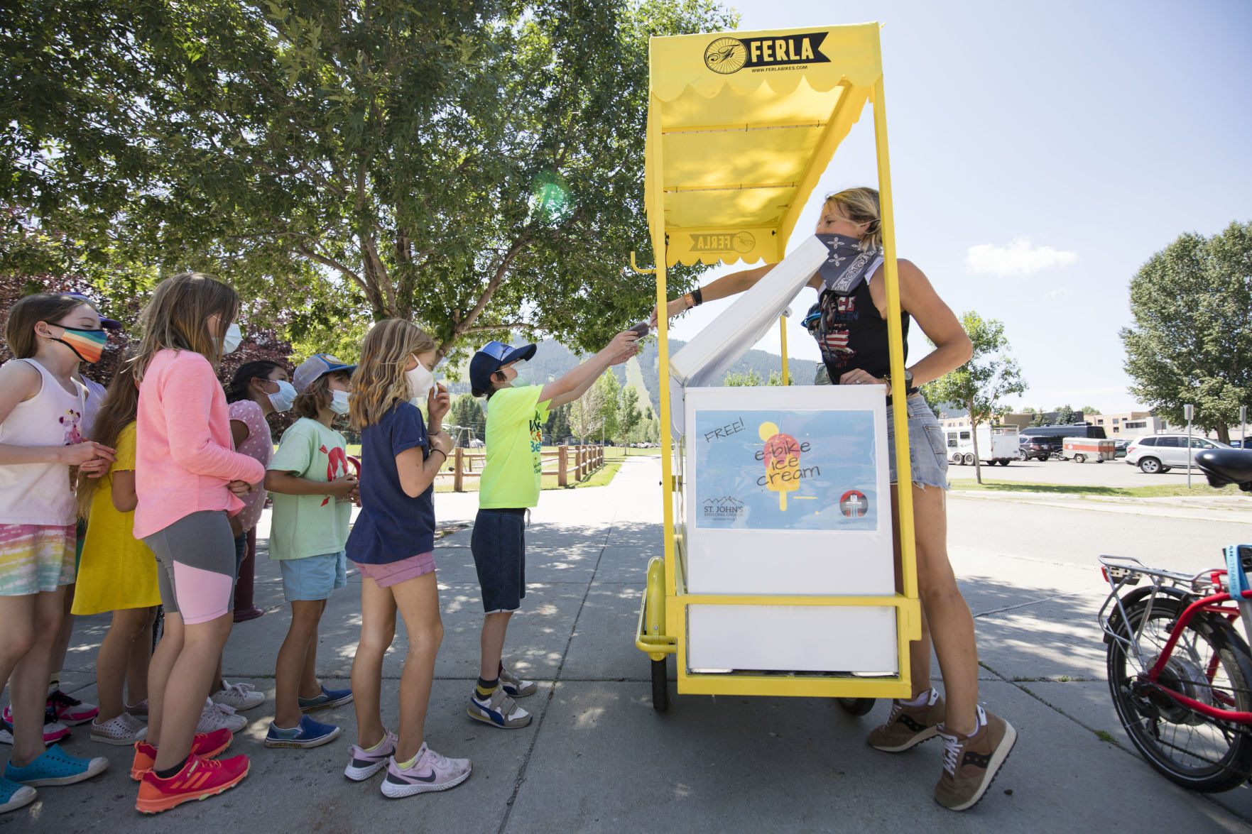 Free ice cream e-bike spreads joy around Jackson